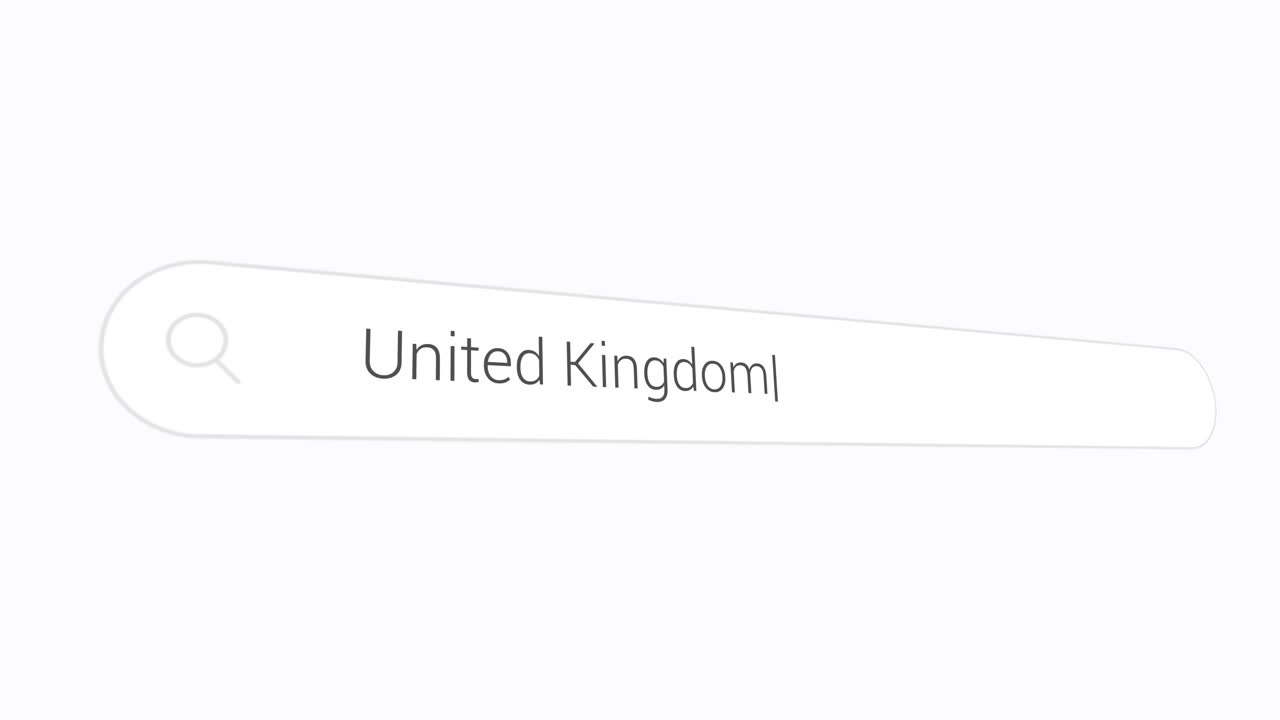 Typing United Kingdom On Search Engine - United Kingdom of Great Britain and Northern Ireland.