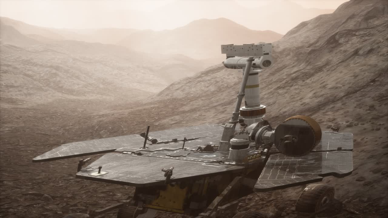 Opportunity Mars exploring the surface of red planet