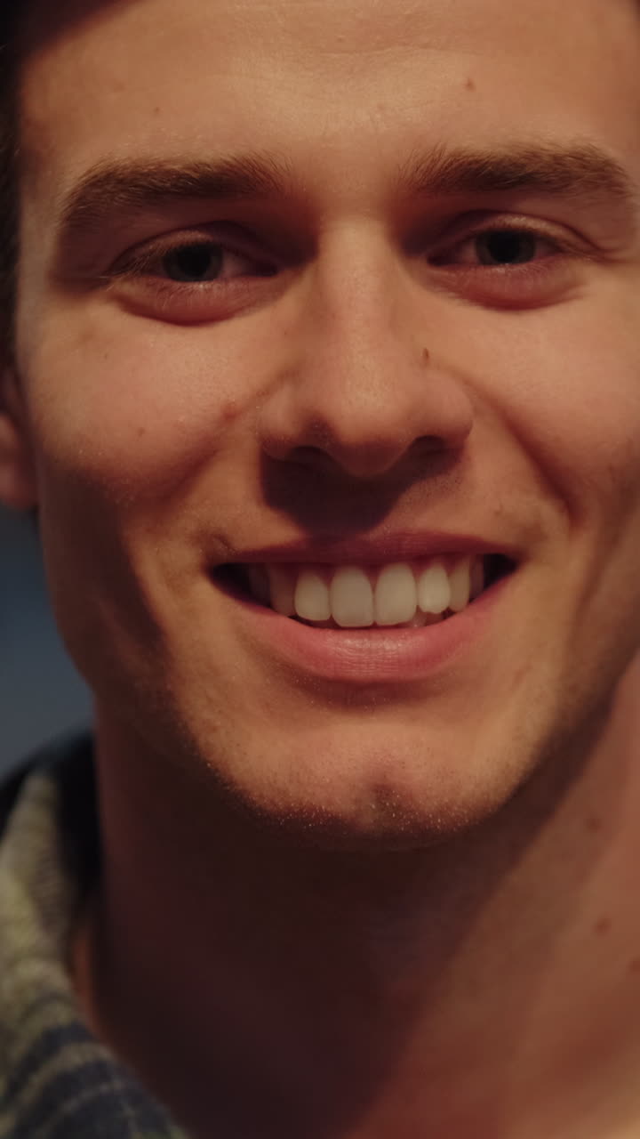 Happy Man Smiling in Seville, Spain