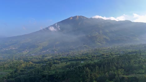 stunning aerial view of a mountain valley