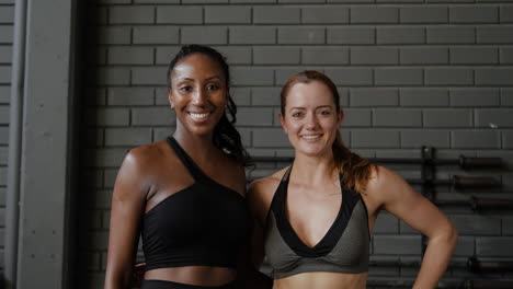 two women at the gym