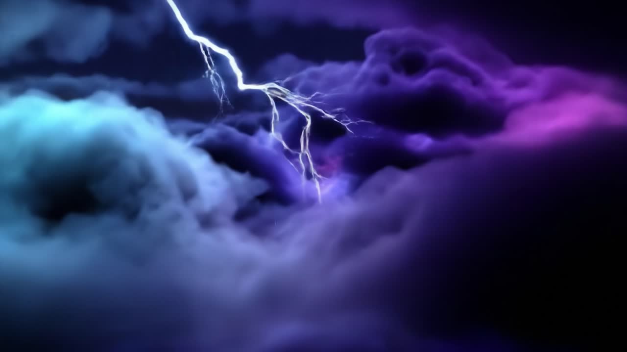 el cielo nocturno tormentoso