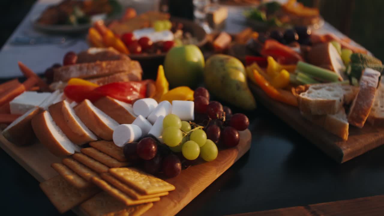 buffet gourmet al aire libre