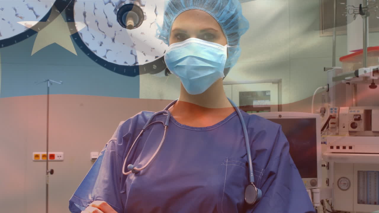 animación de la bandera de chile