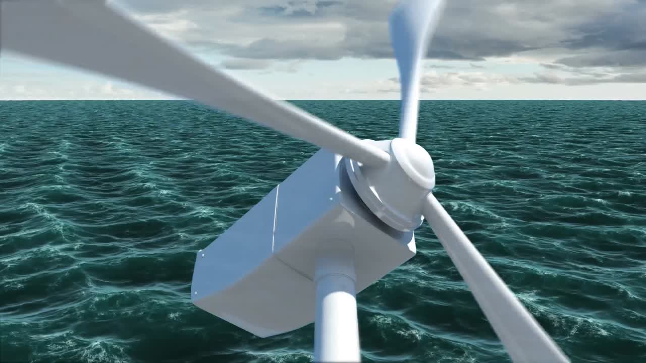 날개 가 돌고 있는 풍차