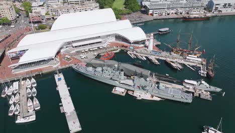 darling harbour and cockle bay in sydney, australia