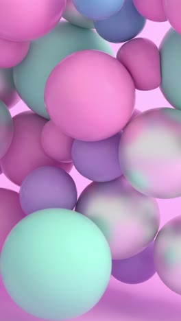 abstract pastel spheres