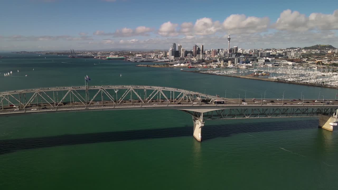 뉴질랜드 의 아름다운 새 들 의 눈 으로 보는 아름다운 도시 풍경