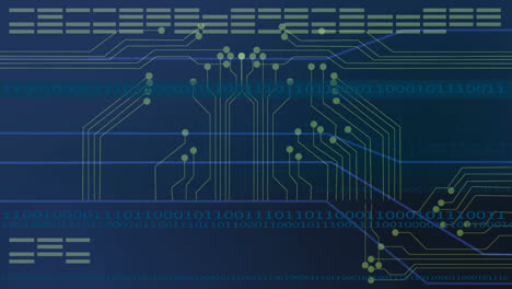 stock animation of a circuit board