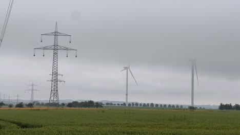 Industrien-Zusammen,-Kommunikationsinfrastruktur,-Windkraftanlagenbetrieb