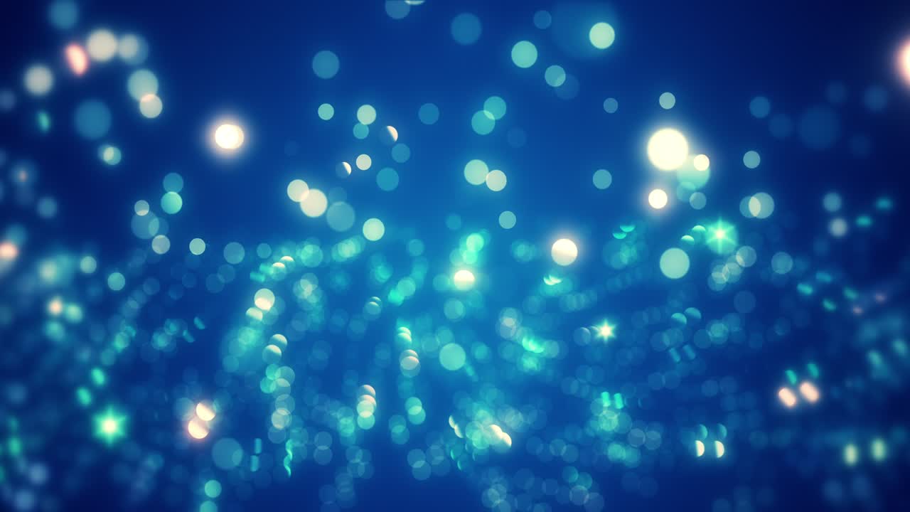 움직이는 불빛, 초점을 잃은 반사, 루프 가능한 보케 배경