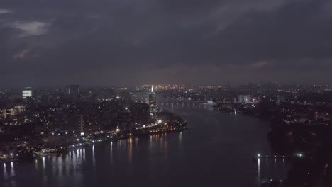 ciudad de noche nigeria drone 04