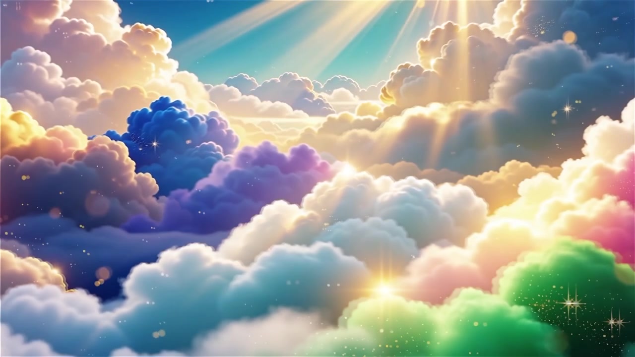 Christian Heavenly Light Worship Background