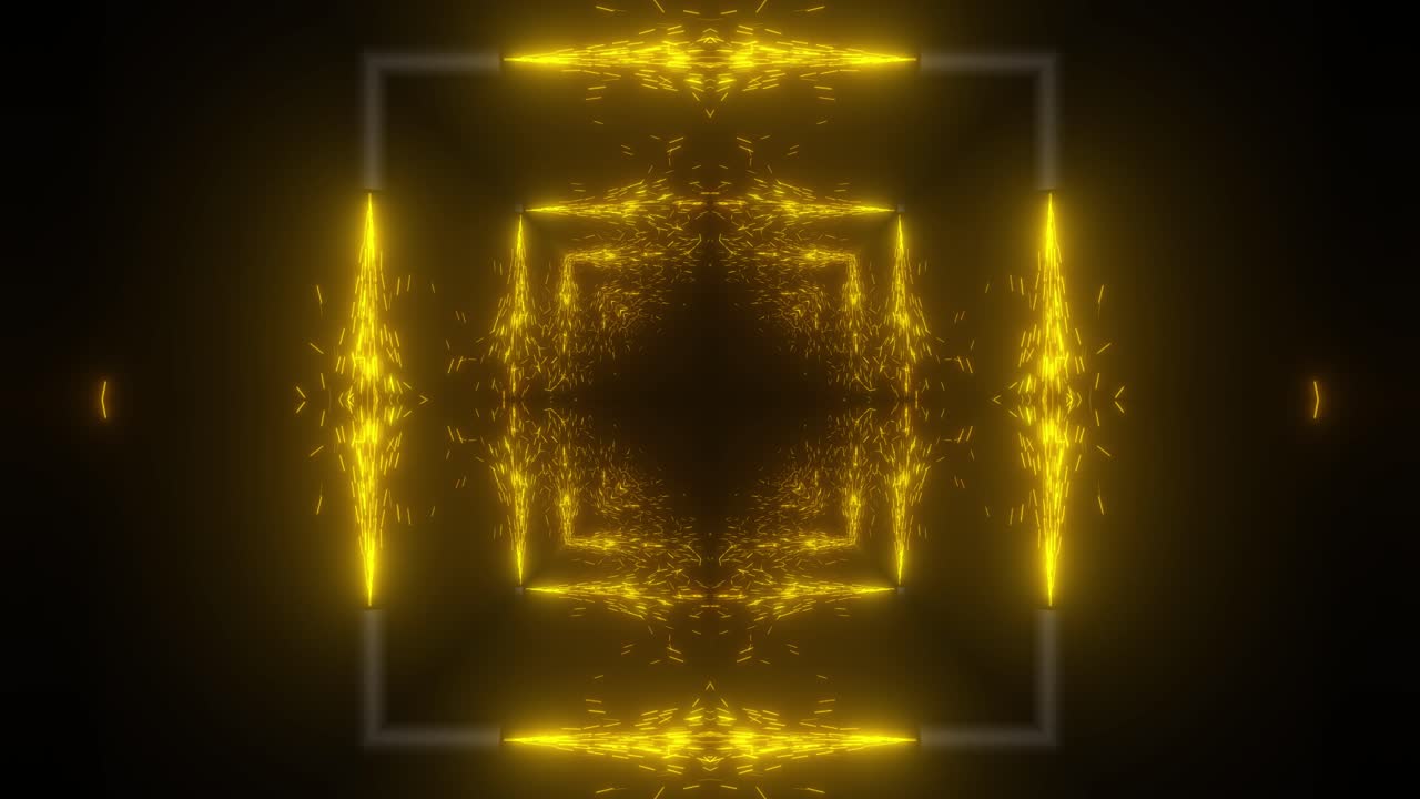 Abstract Glowing Tunnel Visual