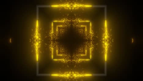 Abstract Glowing Tunnel Visual