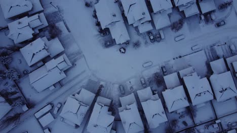 snow-covered canada: aerial views of winter communities
