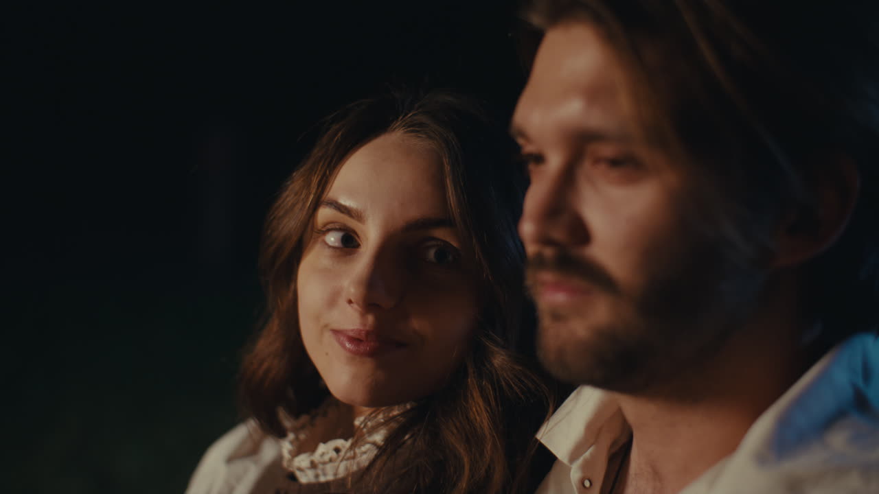 Couple in Low Light Portrait