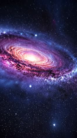 spiral galaxy in deep space