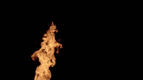 fire explosion isolated on black background - vfx compositing element