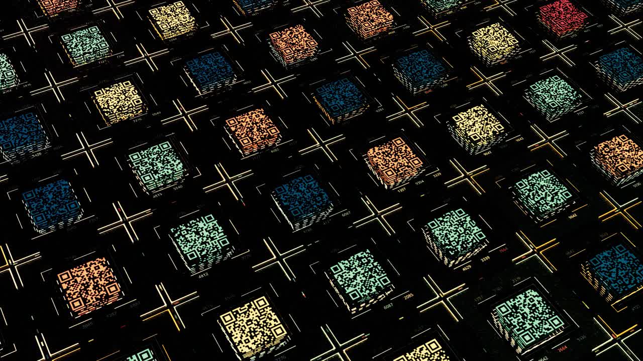 cuadrícula de código qr abstracta