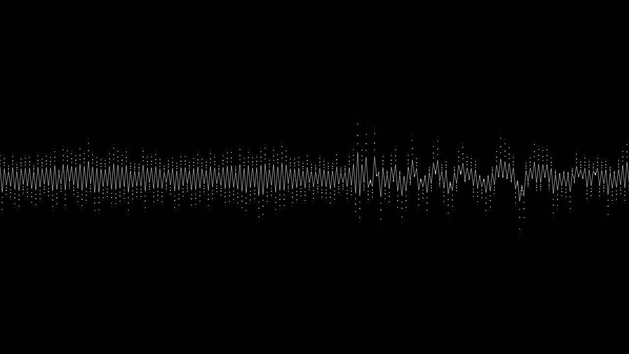 A simple black and white audio visualization effect-21