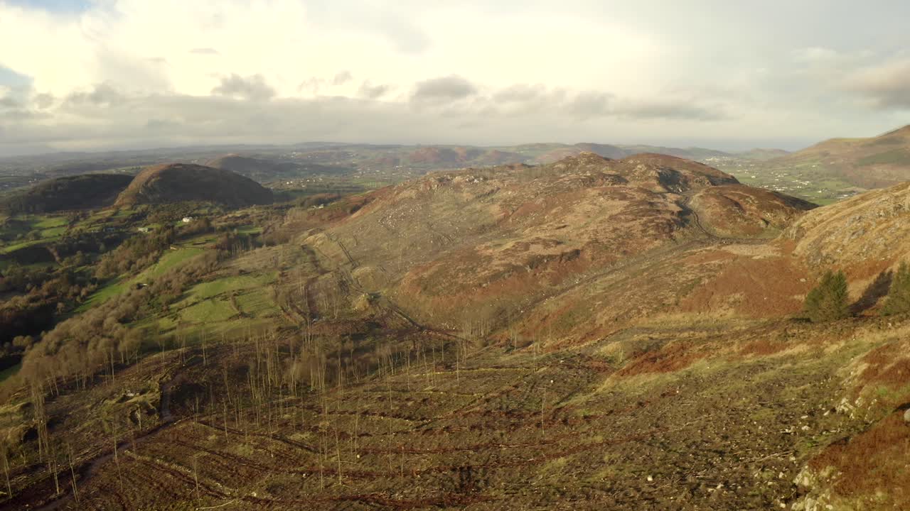noche invernal en ring of gullion, newry, irlanda del norte