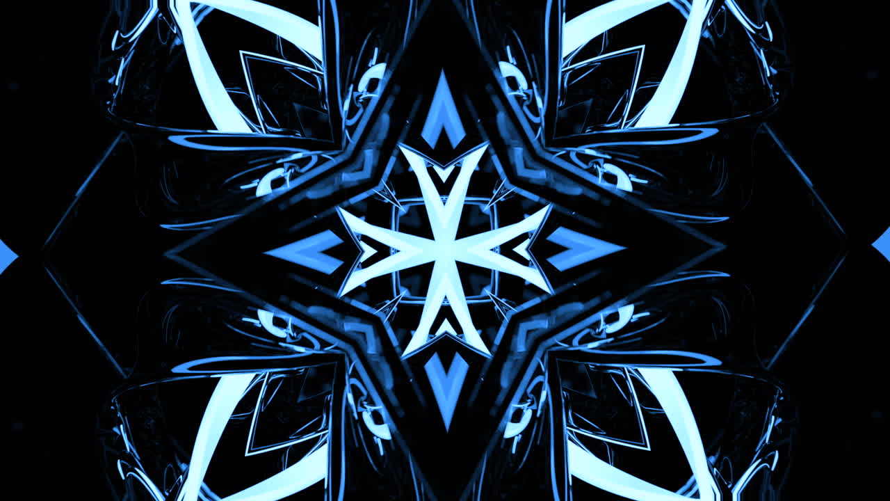 Padrão Geométrico Azul Abstrato