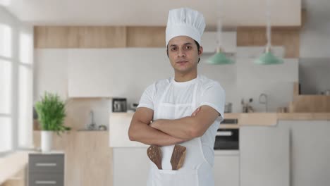 Portrait-of-Confident-Indian-professional-chef-standing-crossed-hands