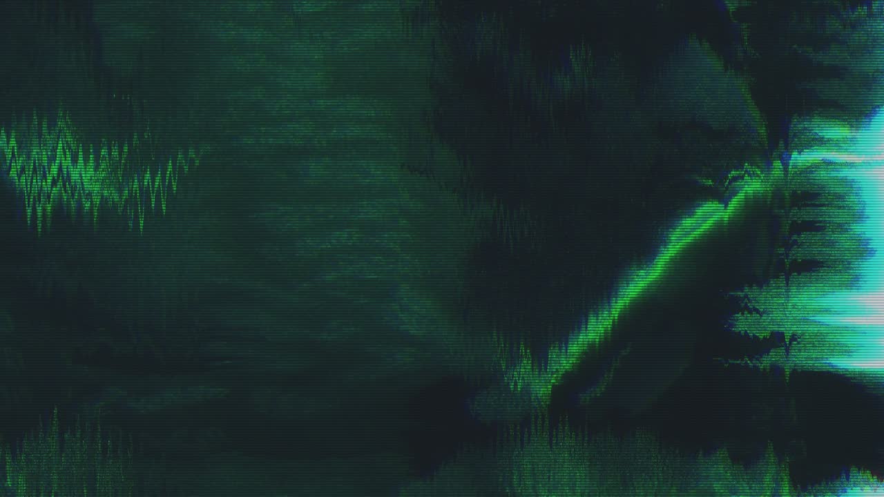 diseño único abstracto animación digital ruido de píxeles error de fallo daño de video