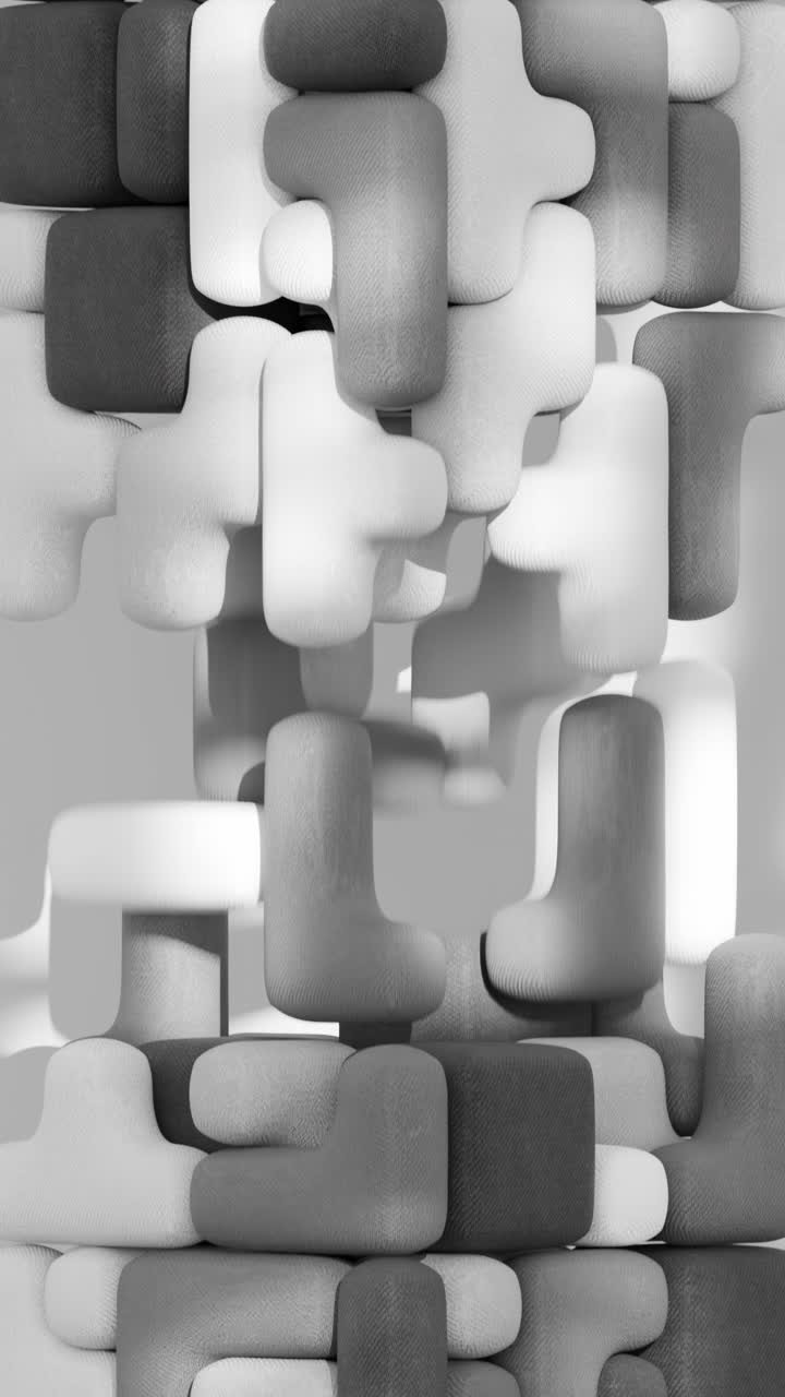 Abstract Geometric Pattern in Monochrome