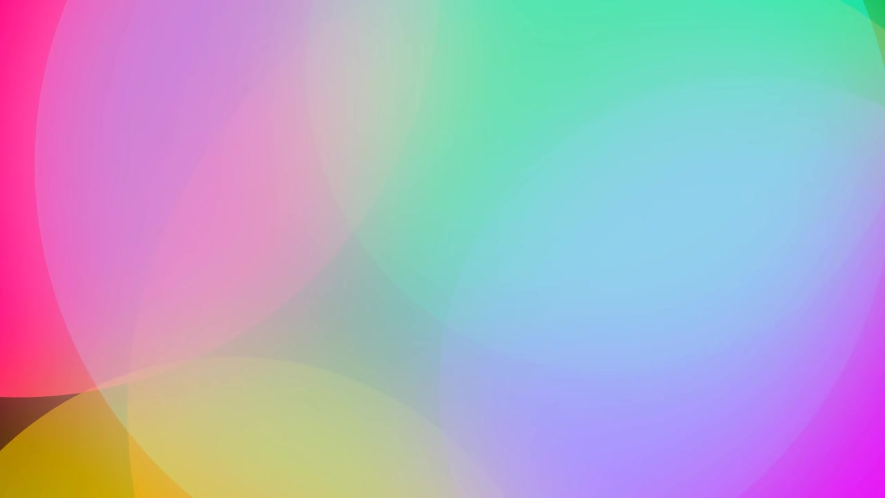 Abstract Motion Background with Soft Colorful Overlapping Circles
