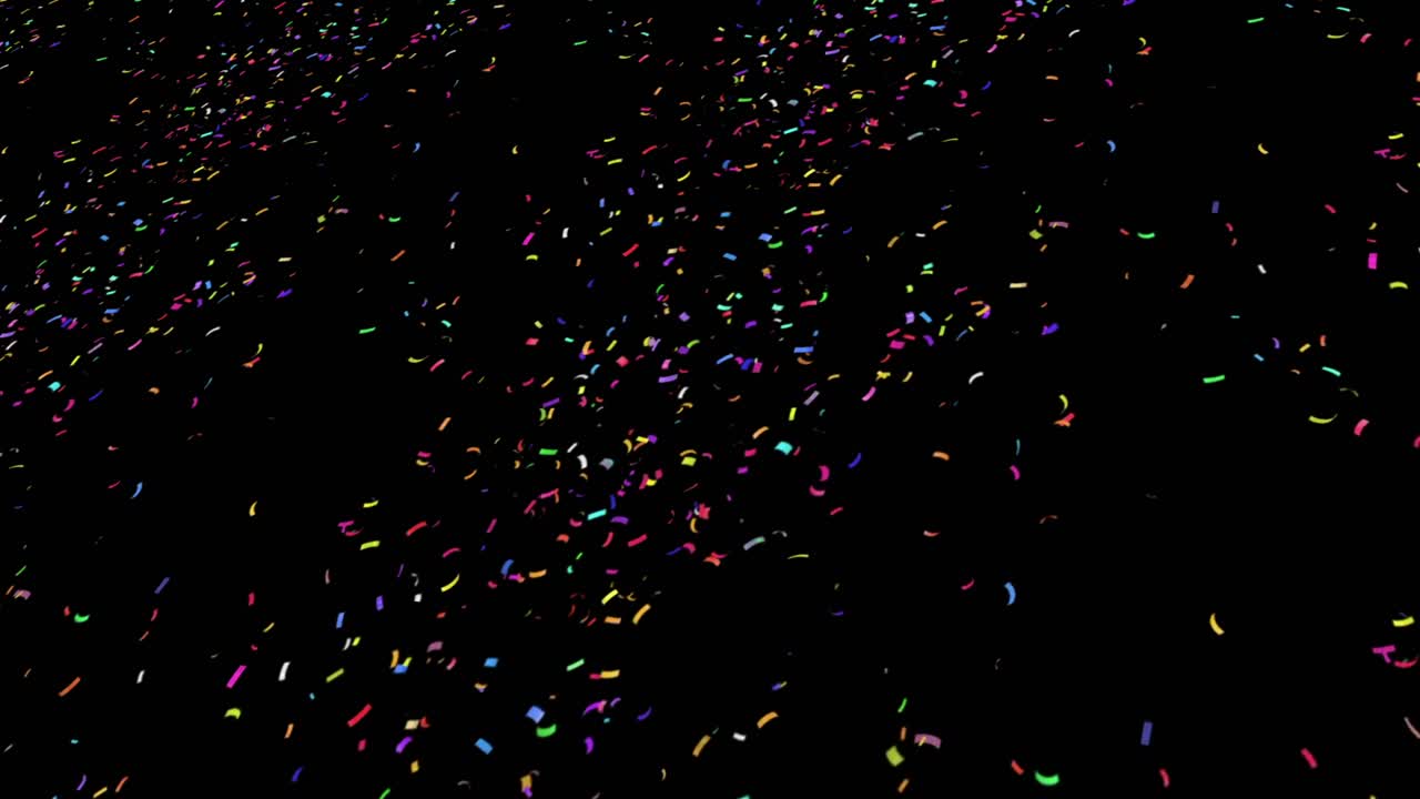 Piastrella prospettica Birthday Pop su sfondo nero