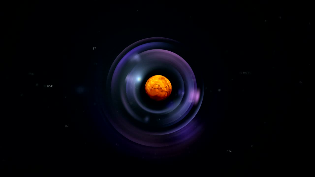 Mars on camera lens