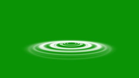 water ripple motion graphics with green screen background