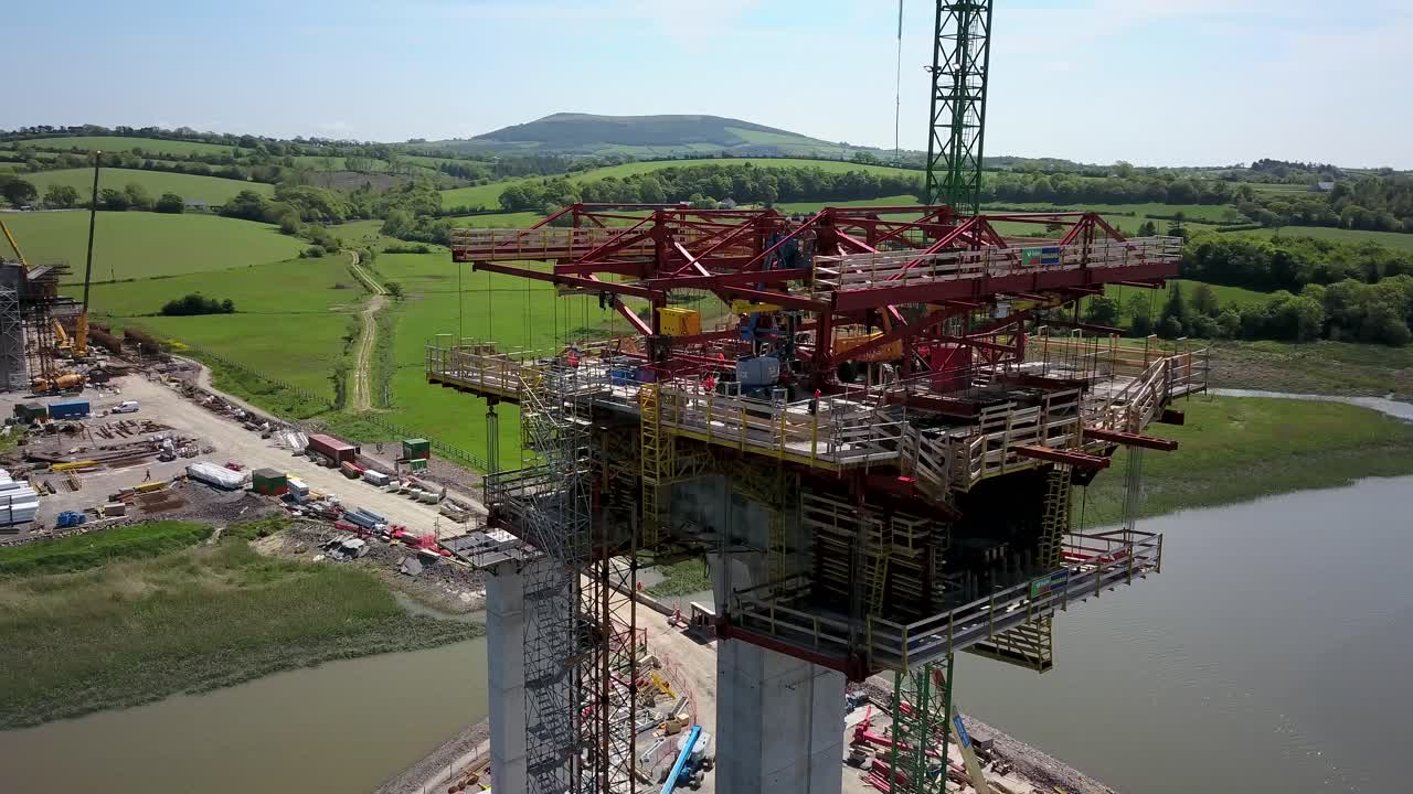 irlanda new ross n25 by pass bridge construcción rose fitzgerald kennedy bridge