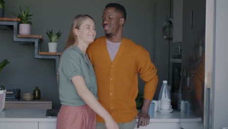 couple in modern kitchen