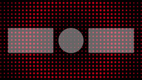 gráficos de movimiento de pantalla de extremo de la tarjeta de extremo de movimiento de onda circular de punto