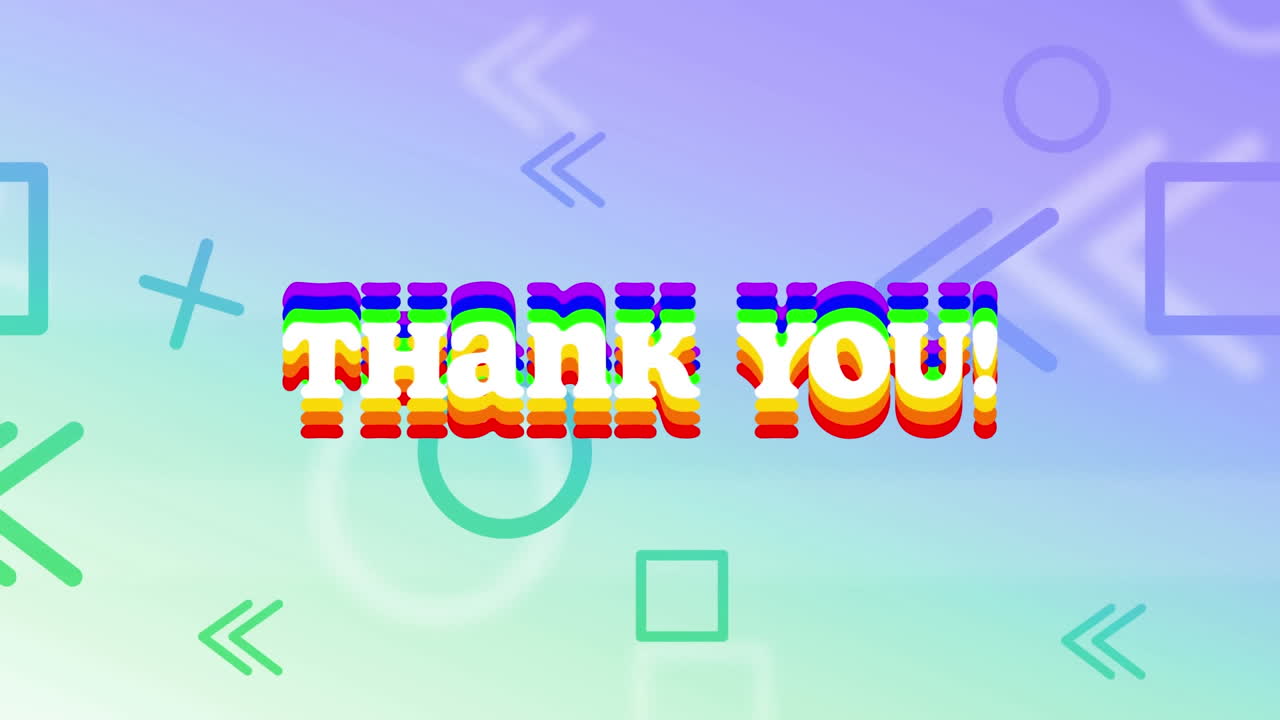 파란색 배경의 추상적인 모양에 대한 좋은 진동 텍스트의 디지털 애니메이션