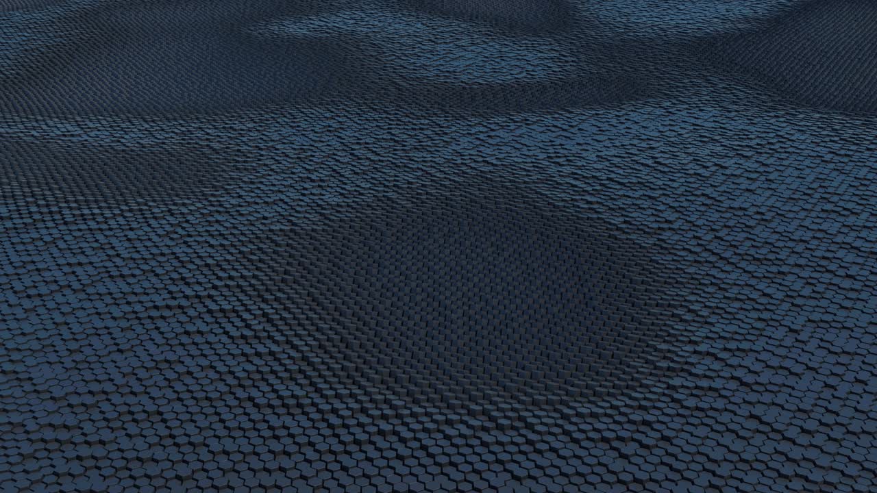 animación abstracta de hexágonos.
