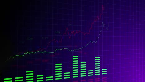 gráfico de la bolsa de valores de la moneda criptográfica en línea