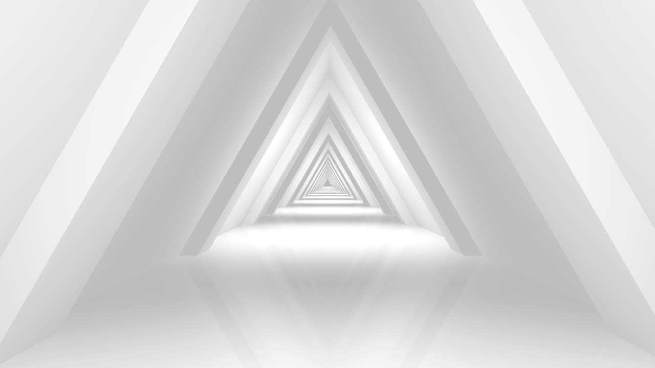 Abstract White Tunnel Perspective