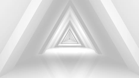 Abstract White Tunnel Perspective
