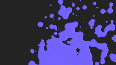 Animación-Movimiento-Abstracto-Púrpura-Líquido-Manchas-Fondo-Negro-Splash