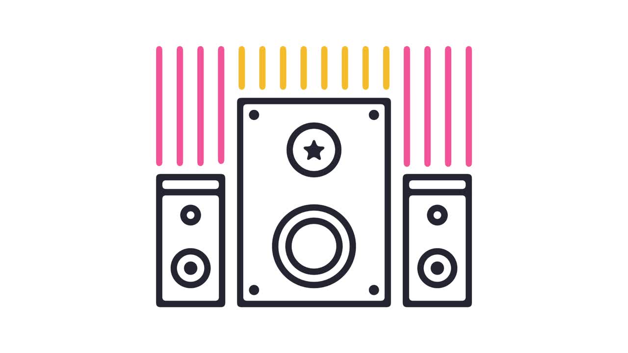 Sound System Icon Animation