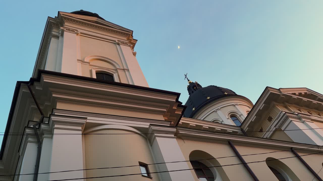 오래된 거리 집 건설 역사적인 lvov