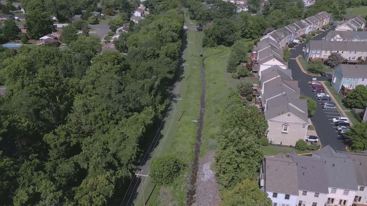 drones sobre el sendero para bicicletas wod wo y d, leesburg, va