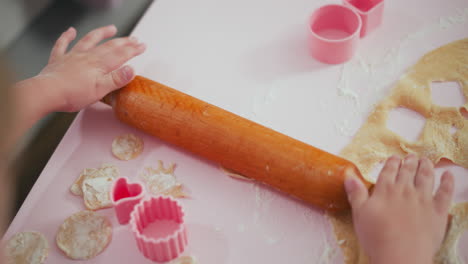 child making cookies