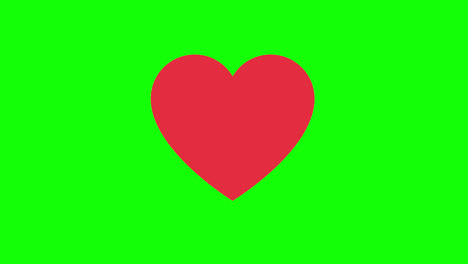 red-love-or-heart-pop-up-icon-Animation.Heart-Beat-Concept-for-valentine's-day-and-mother's-day.-Love-and-feelings.-loop-animation-with-alpha-channel,-green-screen.