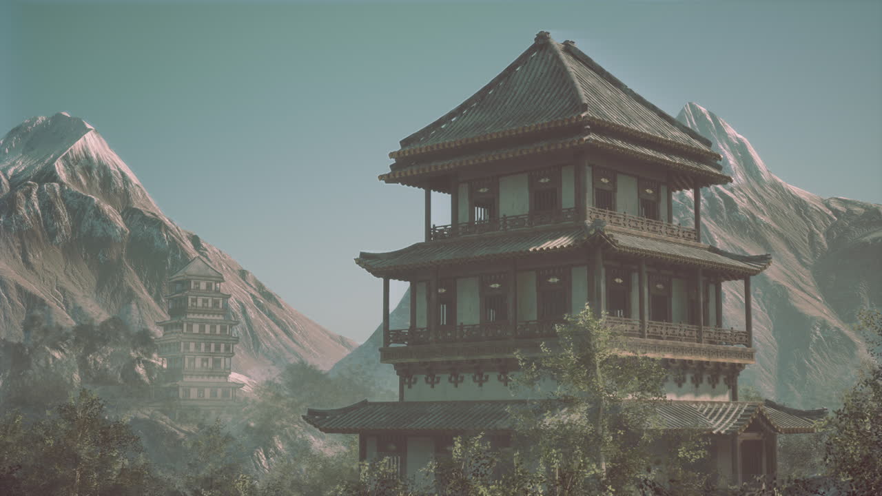 산에 있는 중국 사원