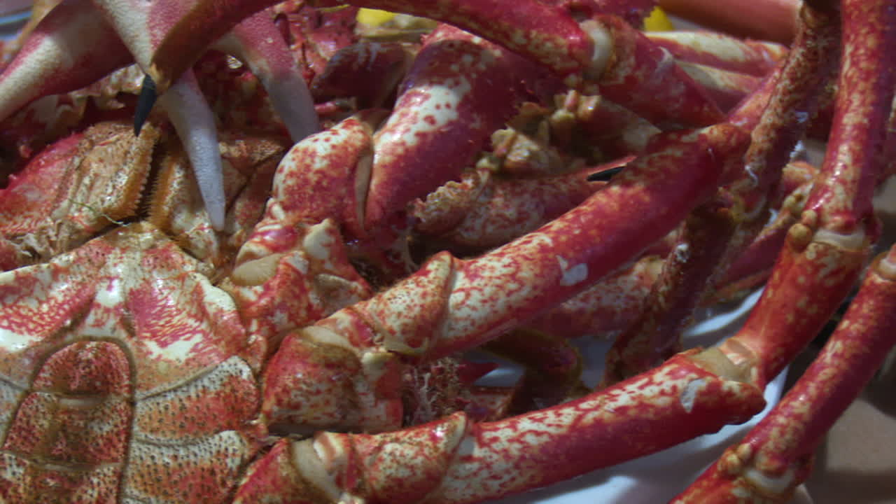 Delicious Cooked Crab Platter